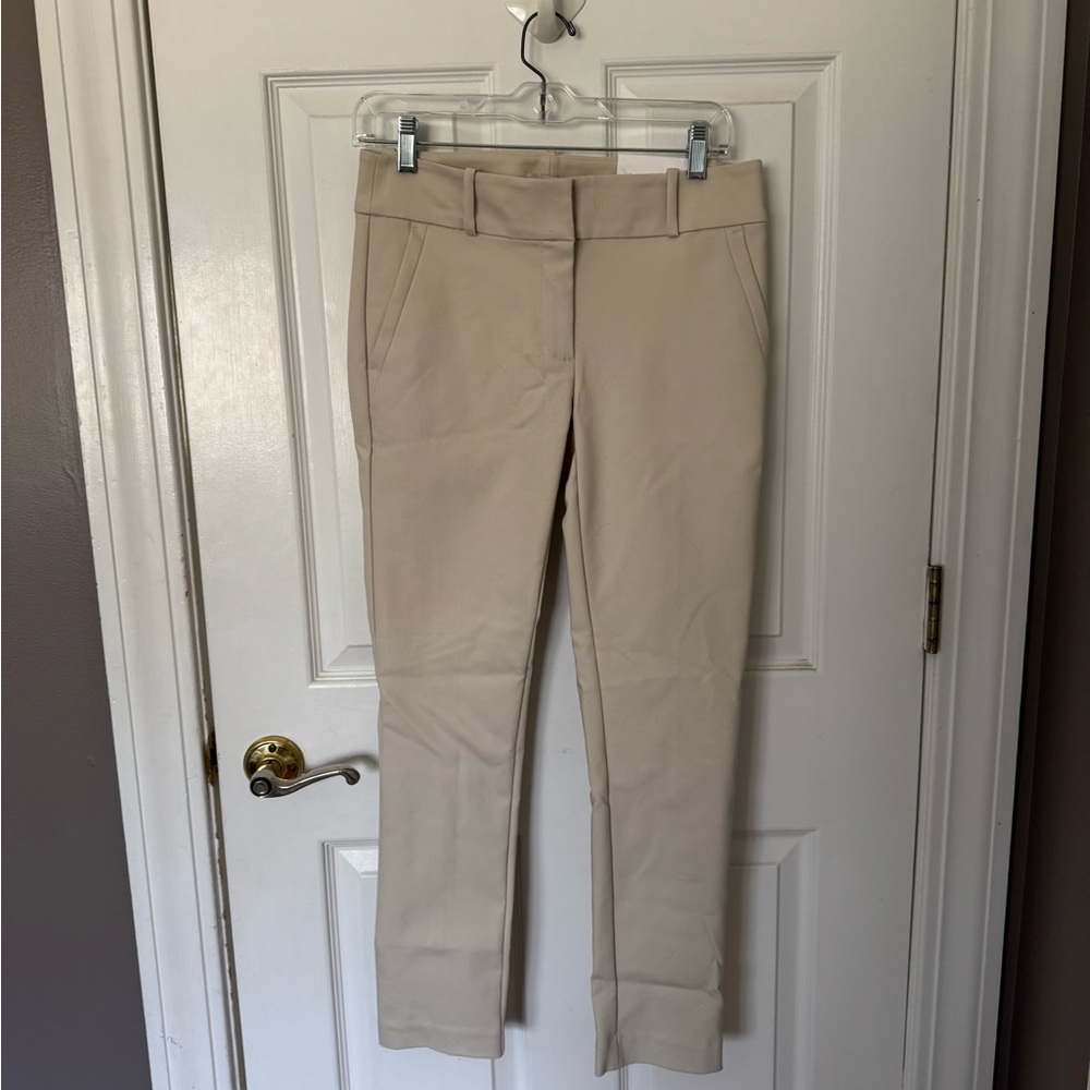 LOFT Cream Ankle Pants